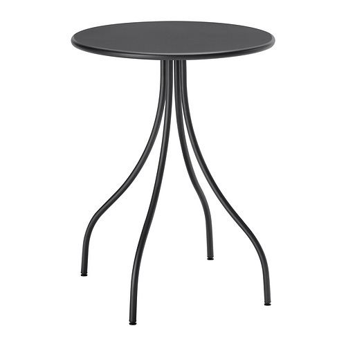 KLINGSBO side table black/clear glass - IKEA
