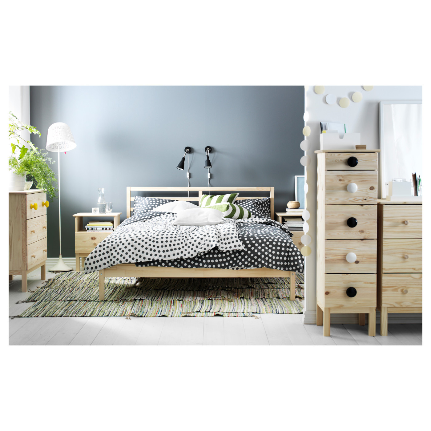 TARVA bed frame pine/Lönset - IKEA