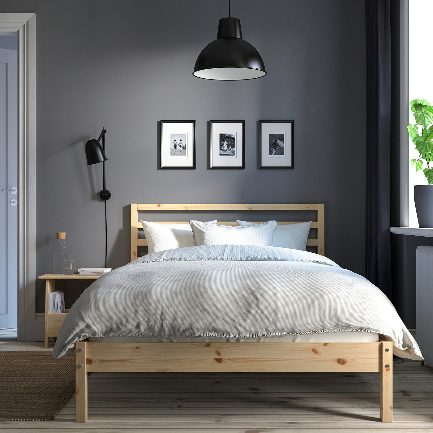 TARVA bed frame pine/Lönset - IKEA