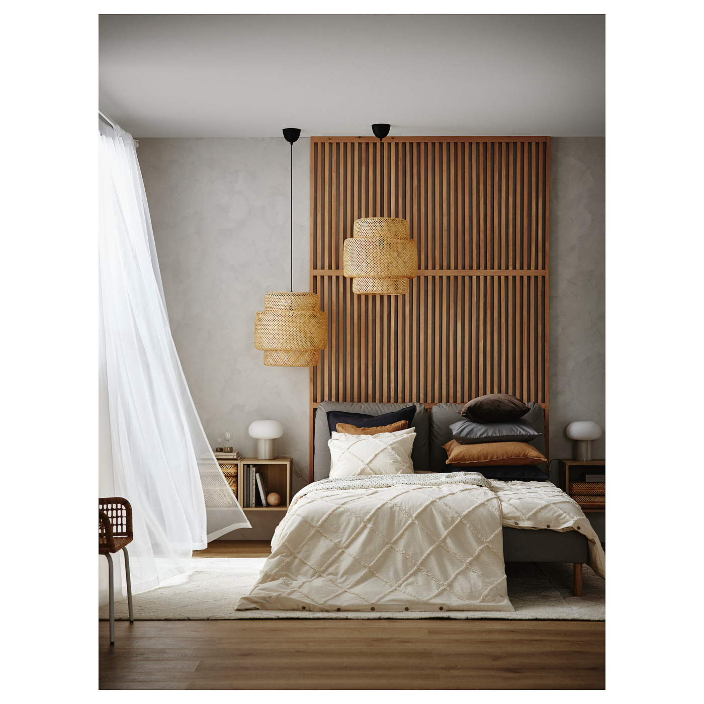 TERESIA sheer curtains, 1 pair white/with rod pocket - IKEA