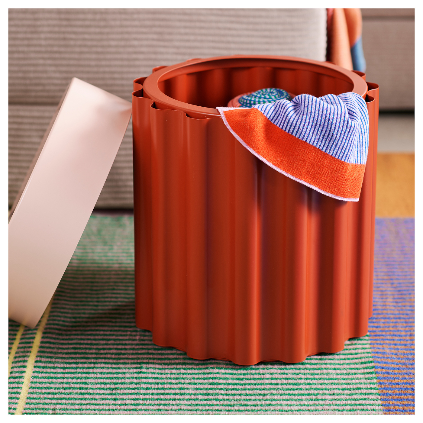 TESAMMANS side table red-brown/pink - IKEA
