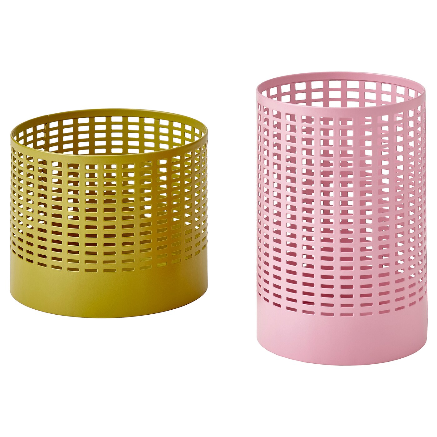 TESAMMANS tealight holder, set of 2 yellow/pink - IKEA