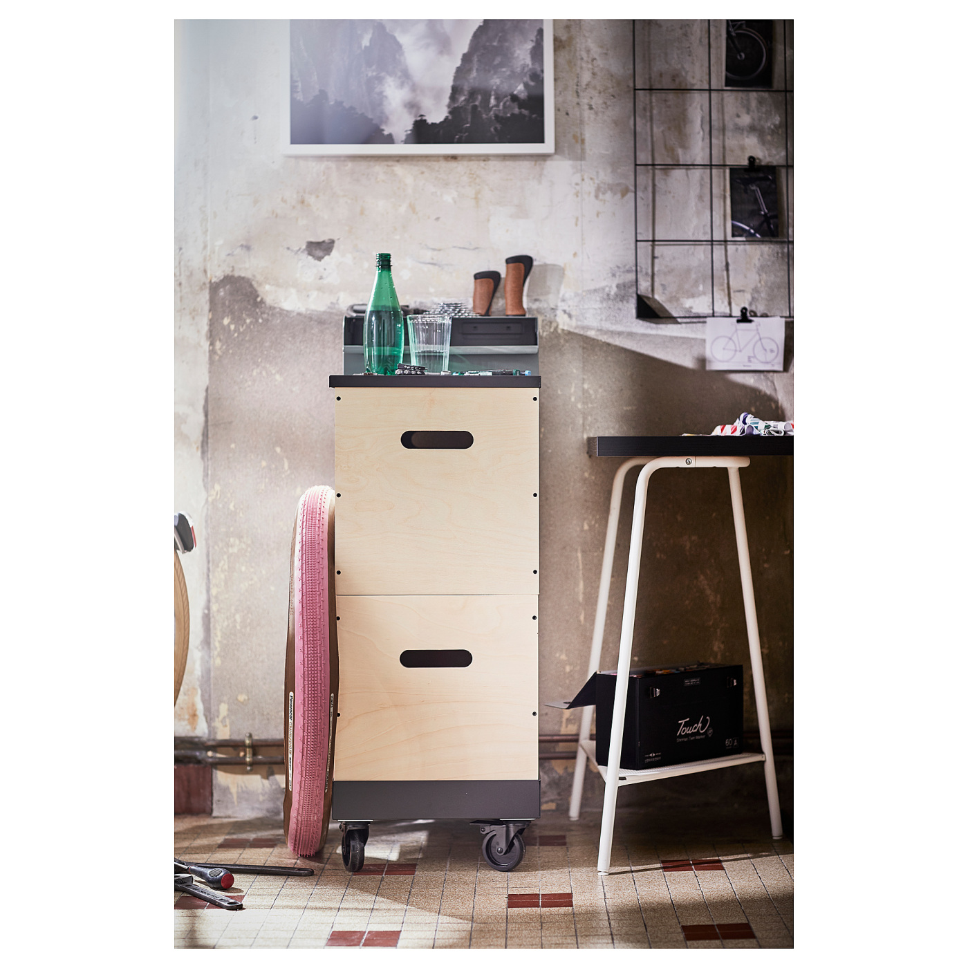 TILLSLAG trestle white metal - IKEA