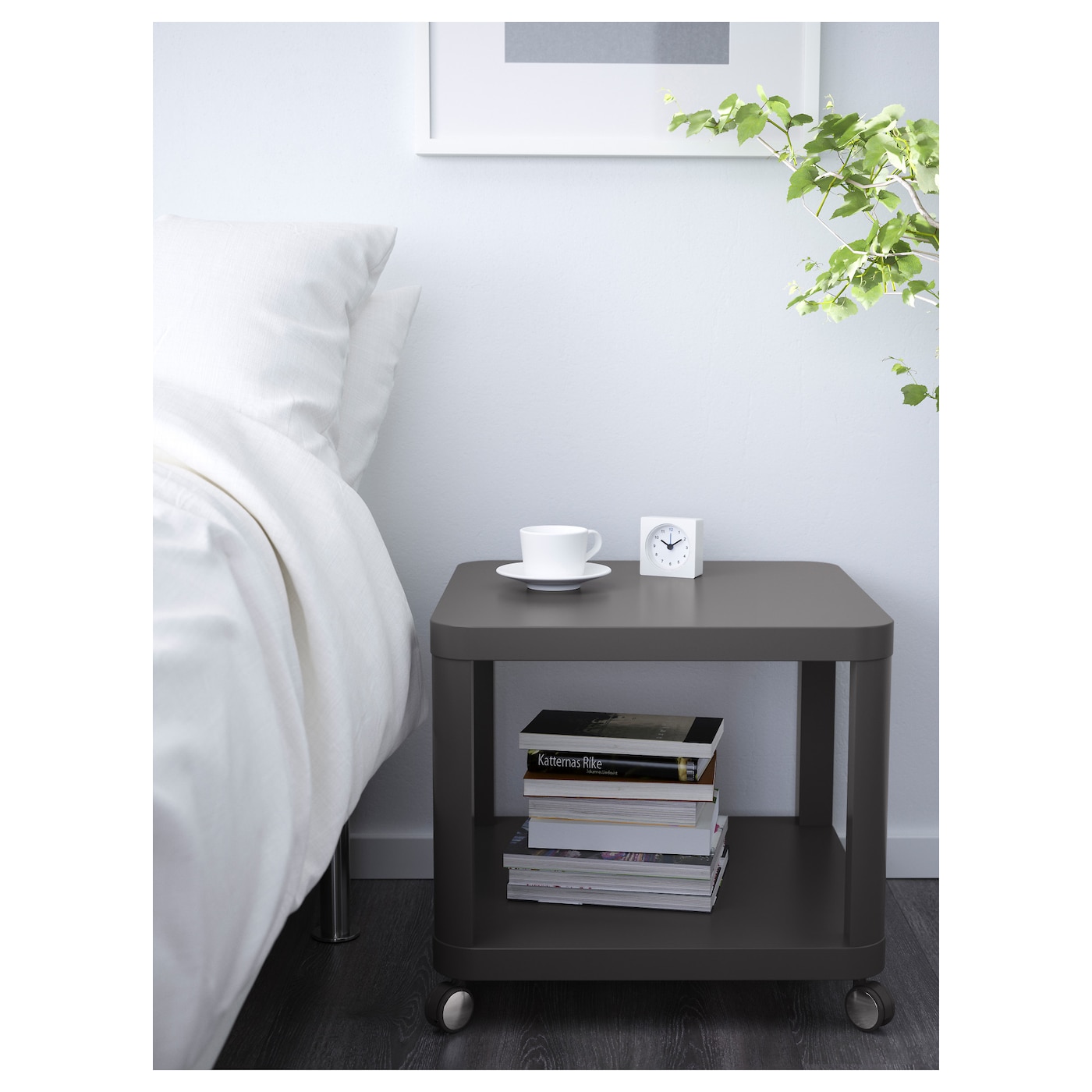 IKEA TINGBY TINGBY side table on castors grey - IKEA