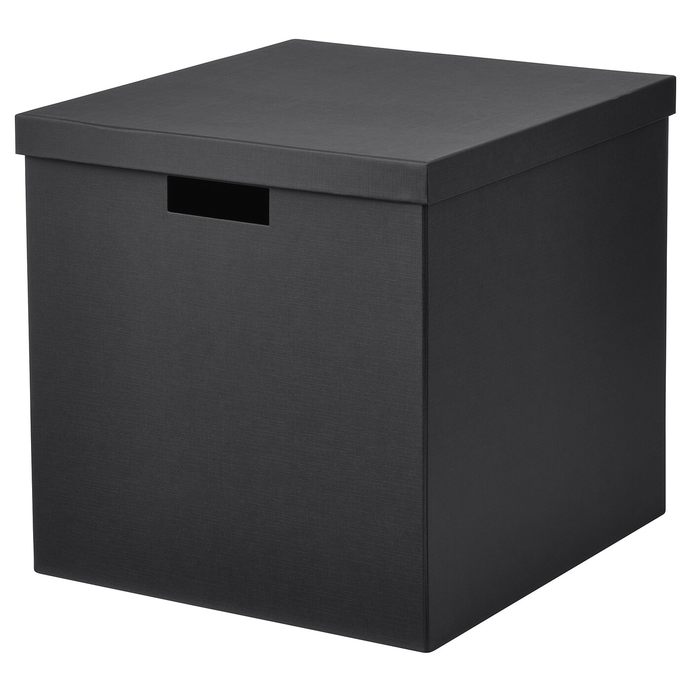 IDÉE STORAGE TALL ブラック　新品 TJENA storage box with lid black - IKEA