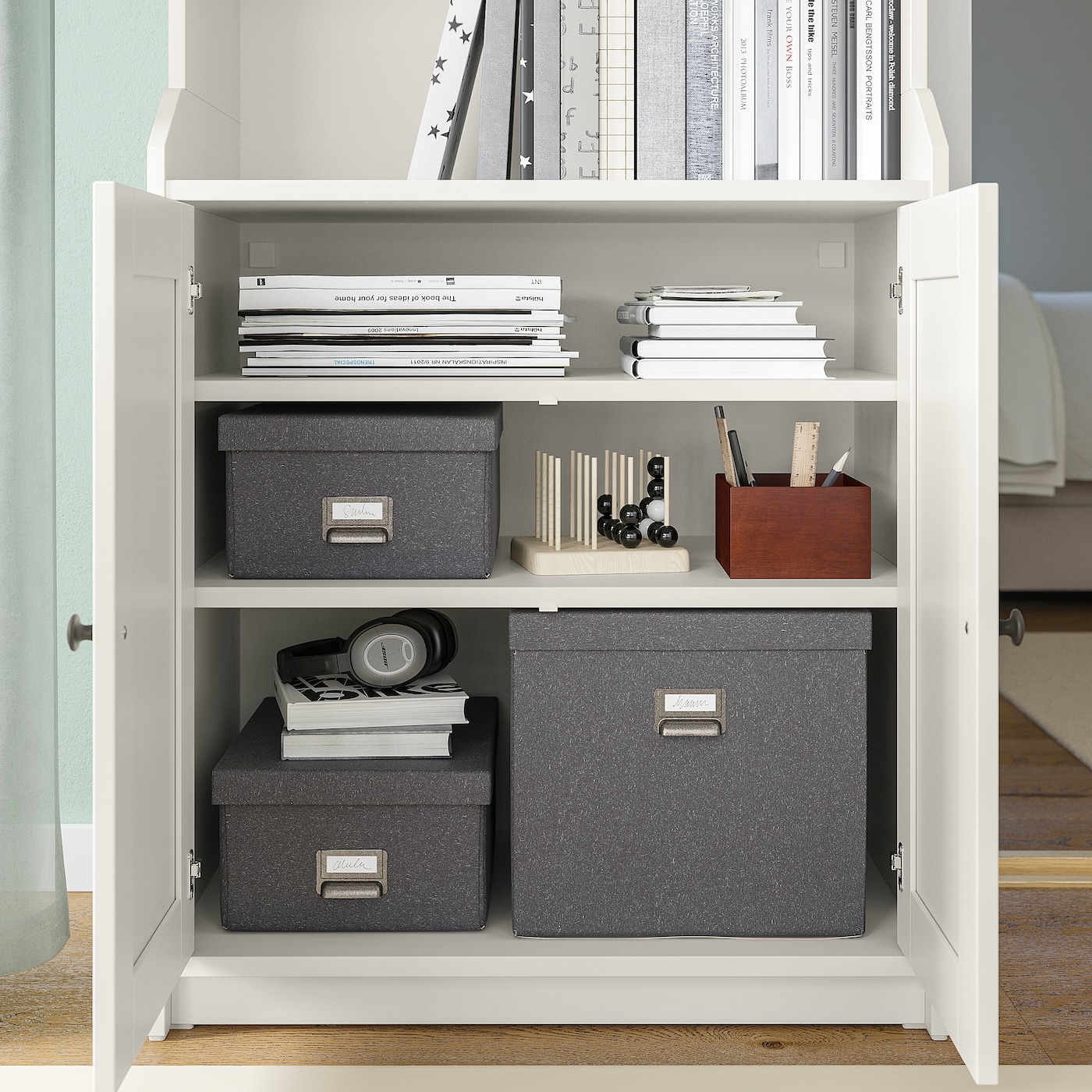 TJOG storage box with lid dark grey - IKEA
