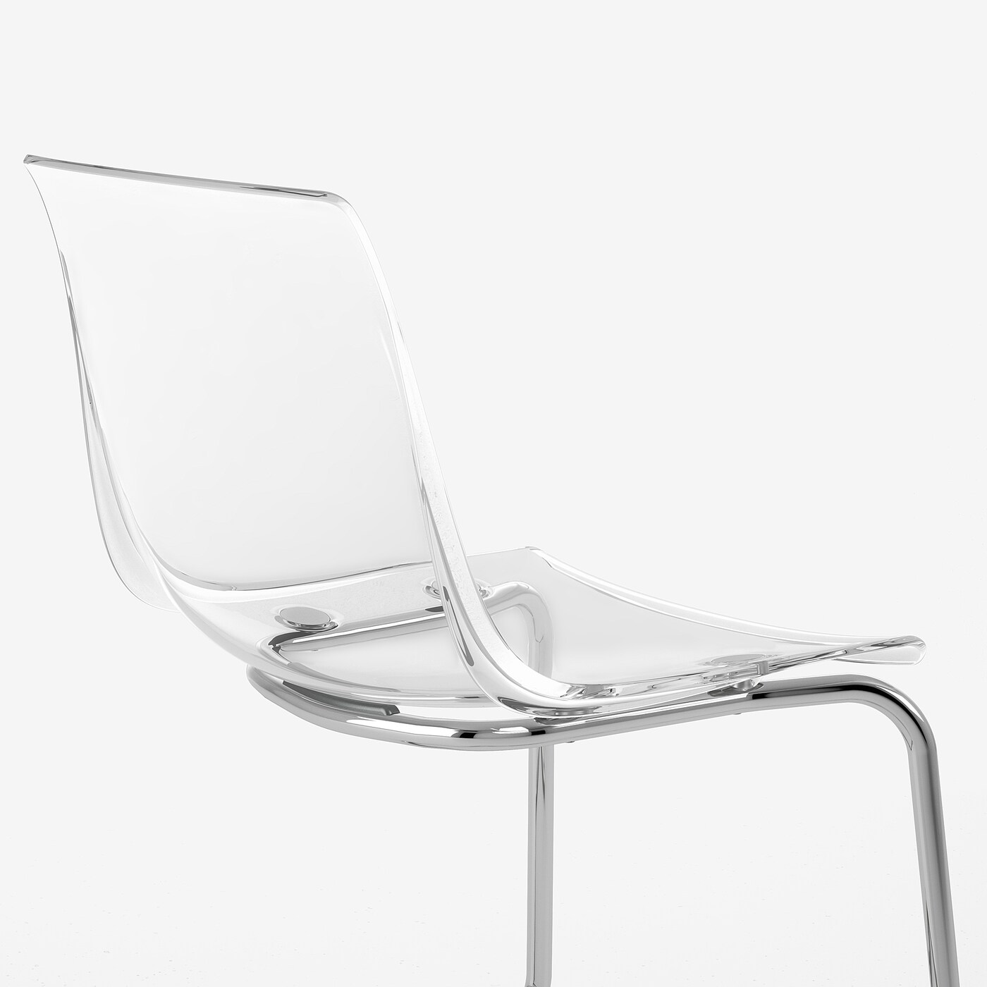 IKEA Tobias chair 椅子　A TOBIAS chair, clear/chrome plated - IKEA