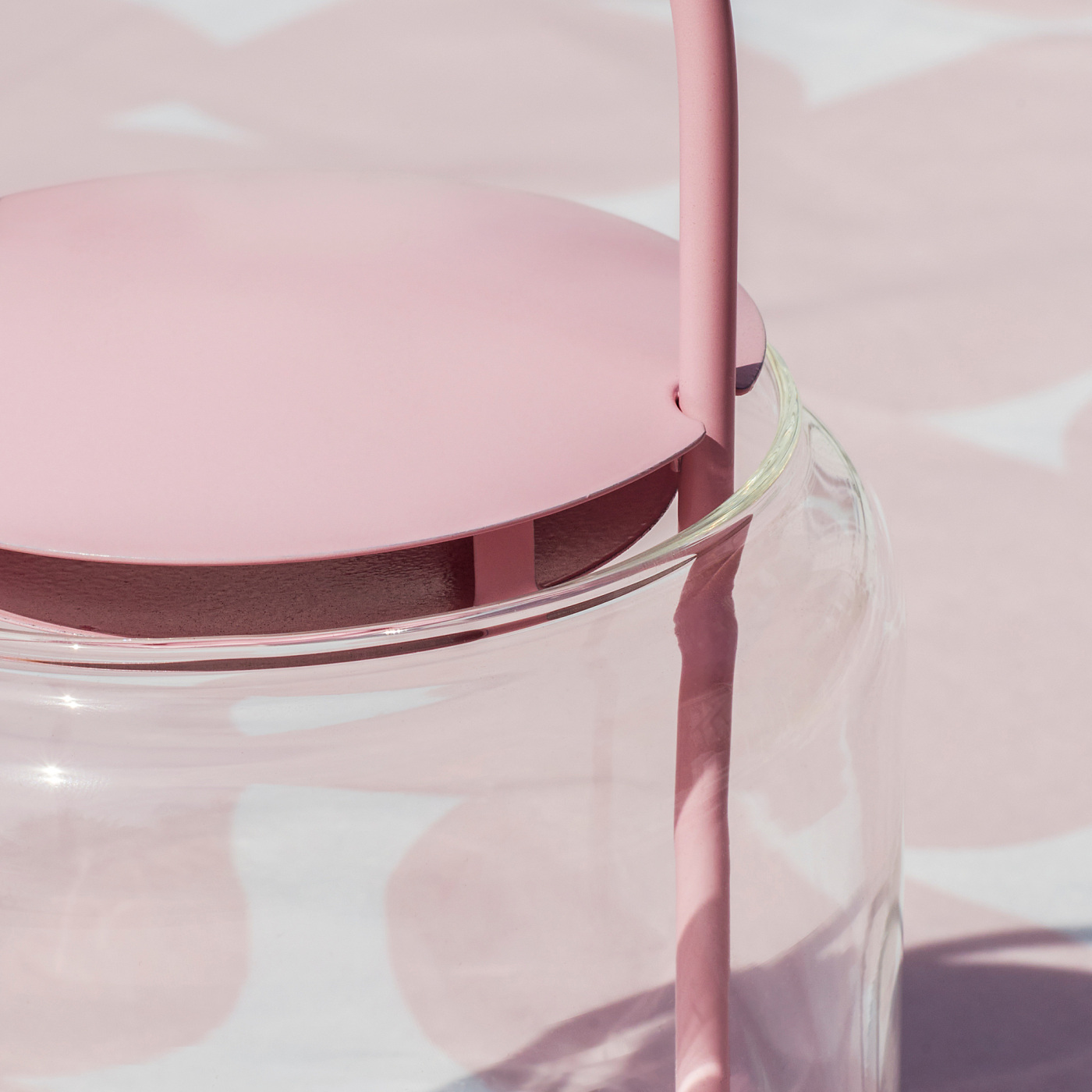 TOFSAND lantern for tealight, in/outdoor pink - IKEA