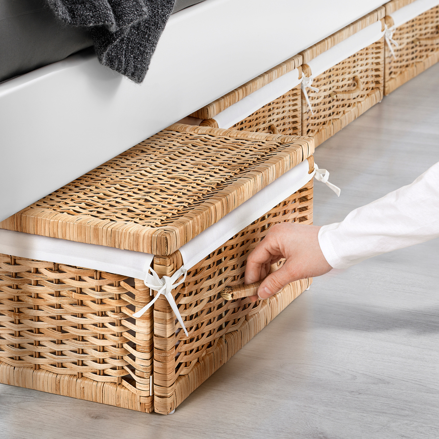 TOLKNING basket handmade rattan - IKEA