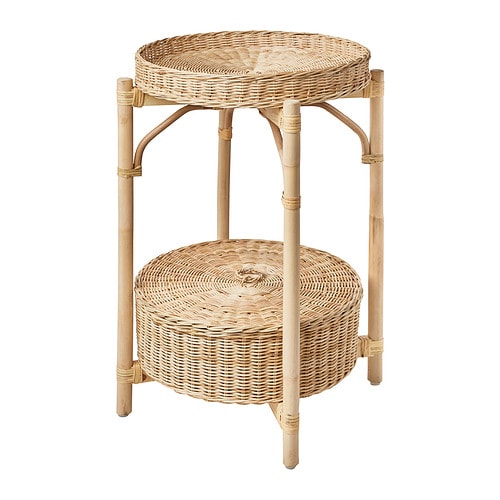 IKEA HOLホール　50×50 HOL ホール サイドテーブル, アカシア材, 50x50 cm - IKEA