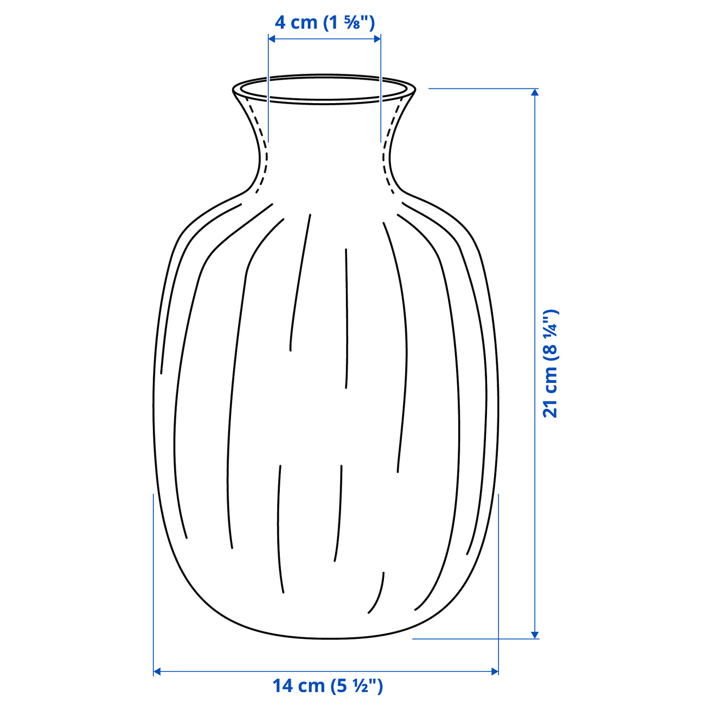 TONSÄTTA vase blue - IKEA