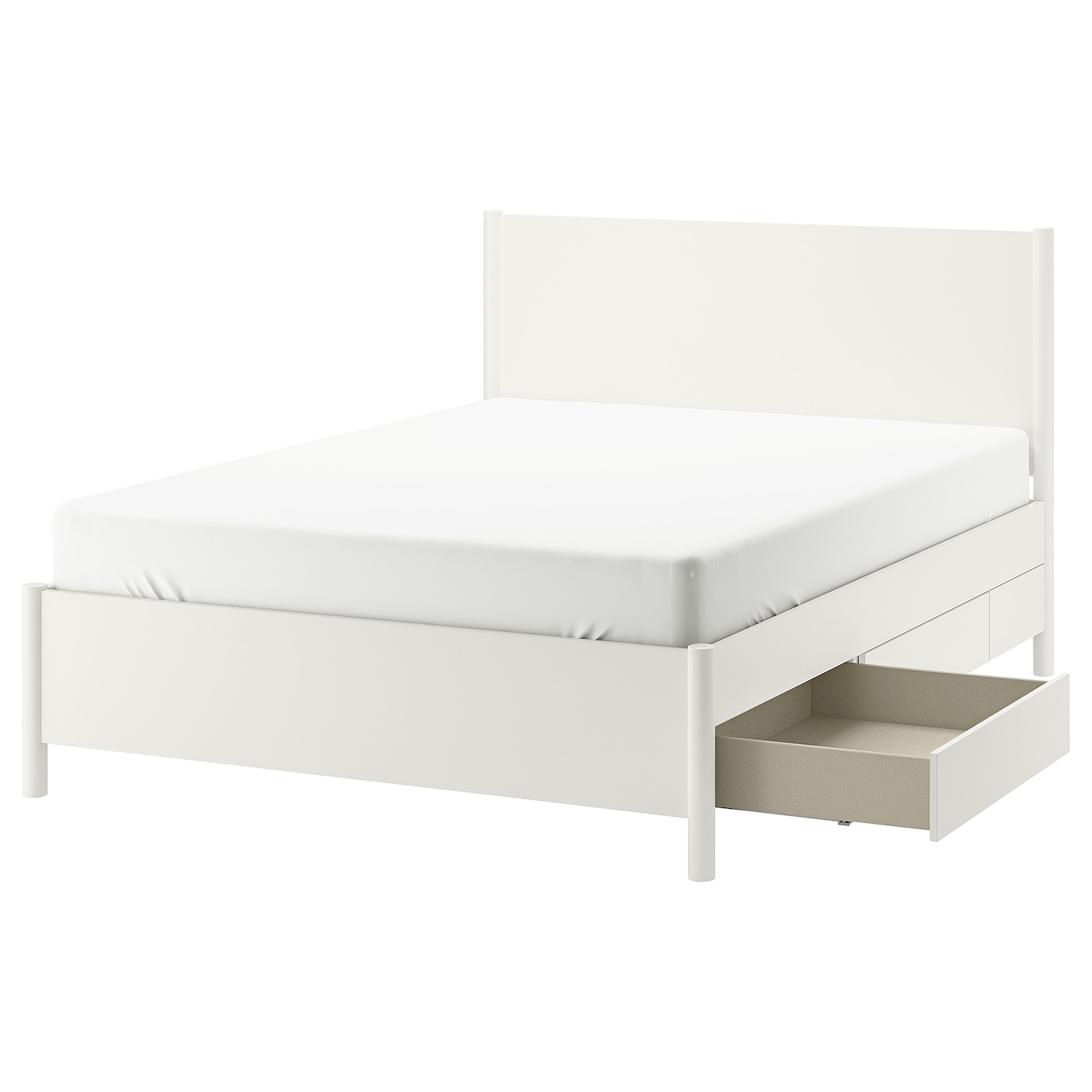 TONSTAD bed frame with storage off-white - IKEA