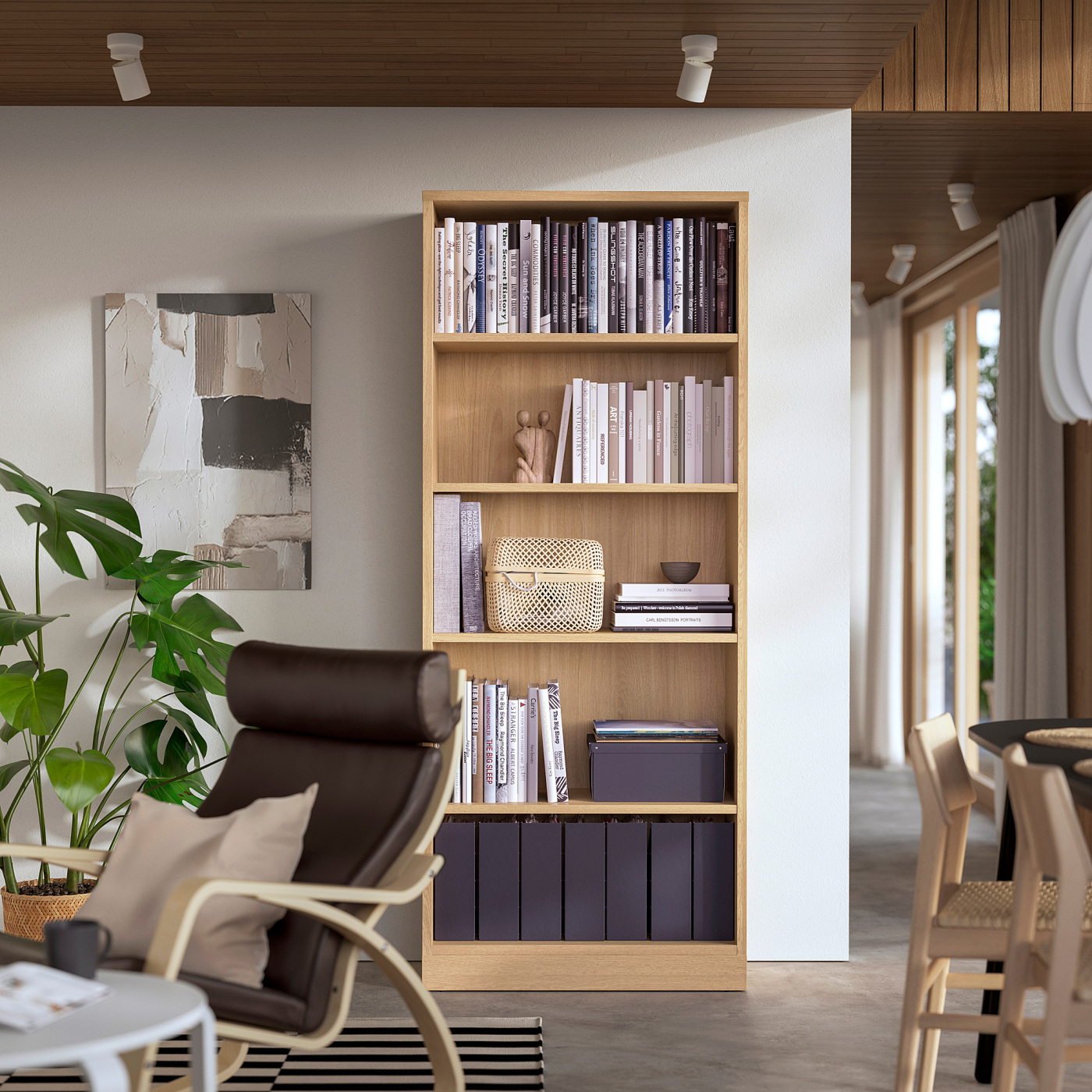 TONSTAD bookcase oak veneer - IKEA