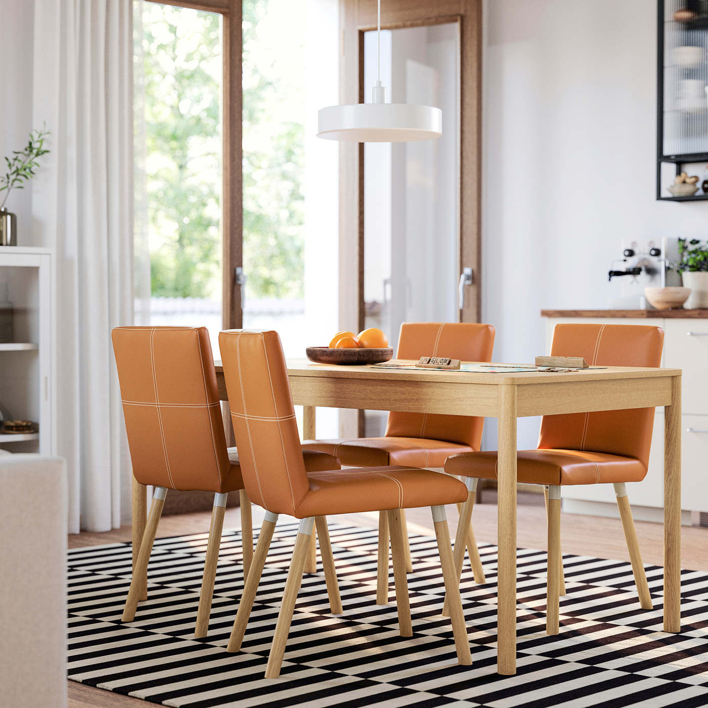 TONSTAD chair Bomstad golden-brown/oak effect - IKEA