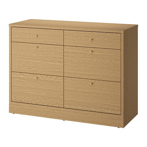 和茶棚 TONSTAD chest of 4 drawers oak veneer - IKEA