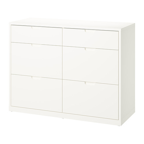 TYSSEDAL chest of 6 drawers white - IKEA