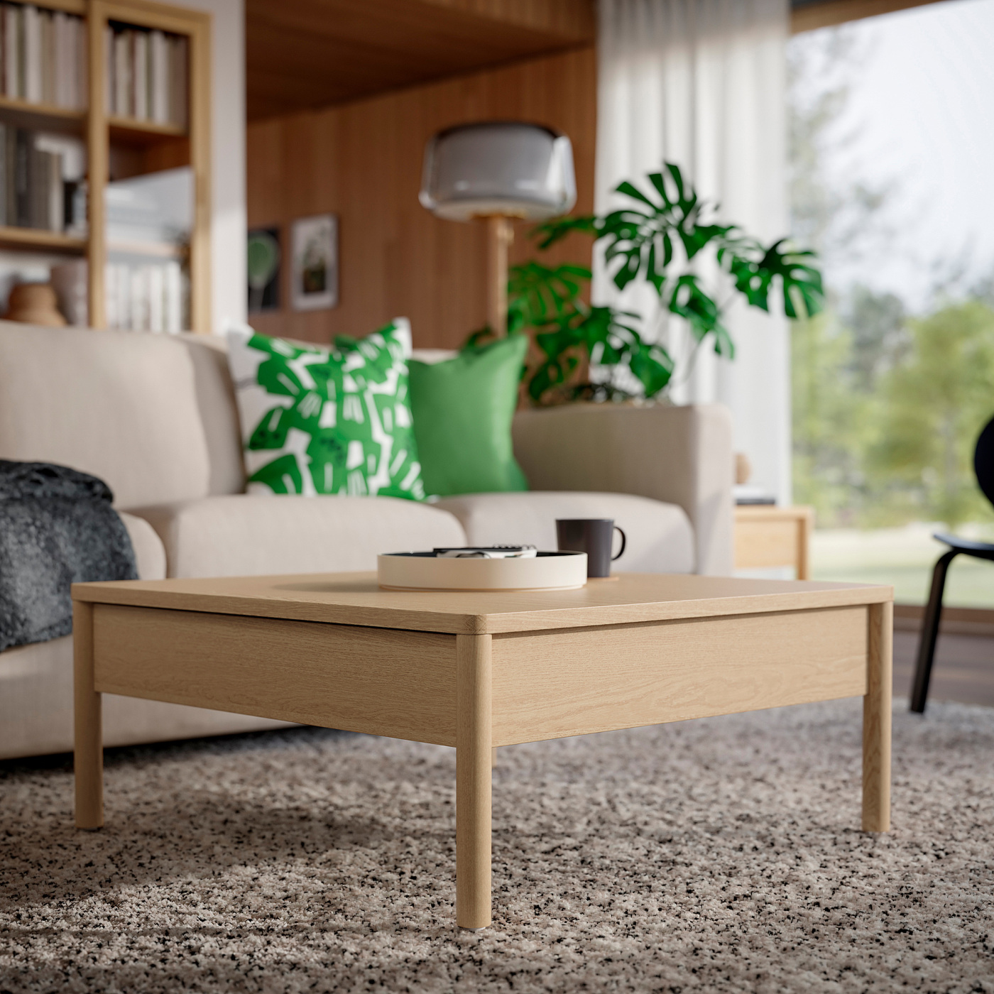 IKEA TONSTAD ローテーブル TONSTAD coffee table oak veneer - IKEA