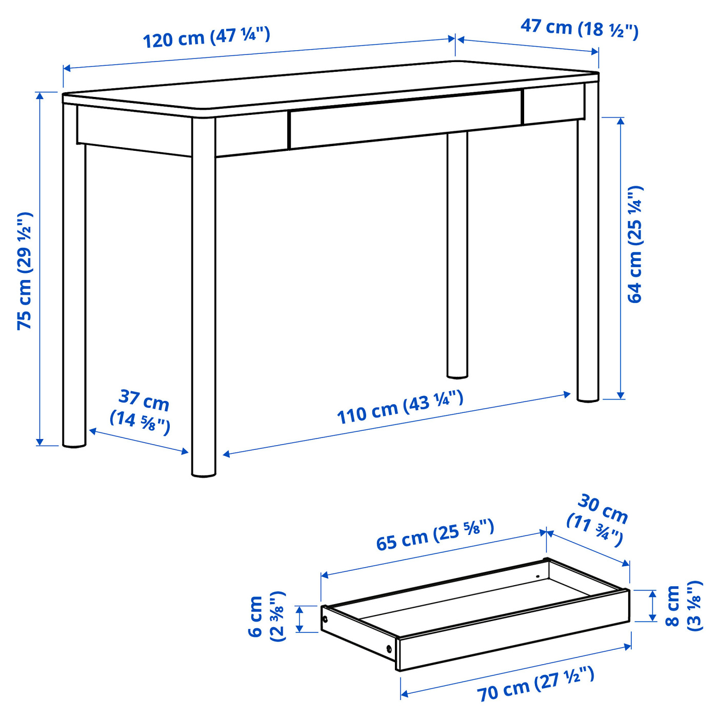 【cotton100】WANTKEY STG TABLE DECK2 TONSTAD desk brown stained oak veneer - IKEA