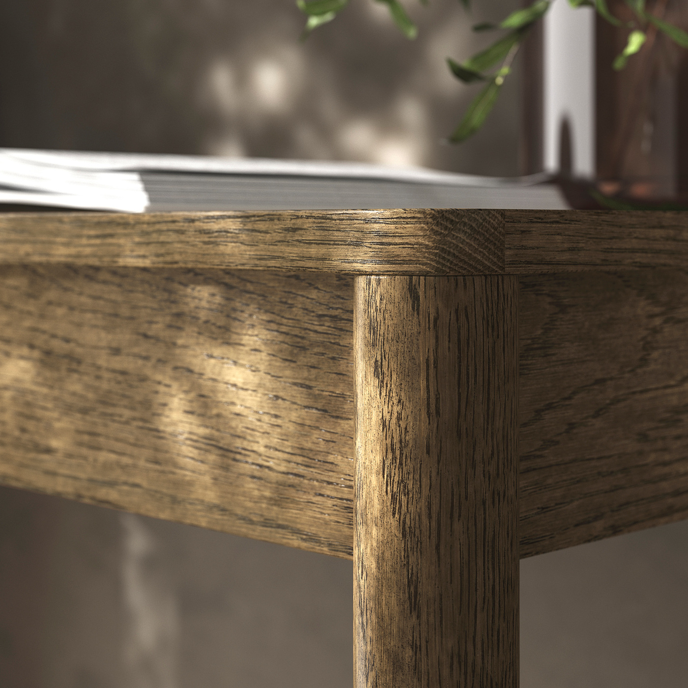 TONSTAD desk brown stained oak veneer - IKEA