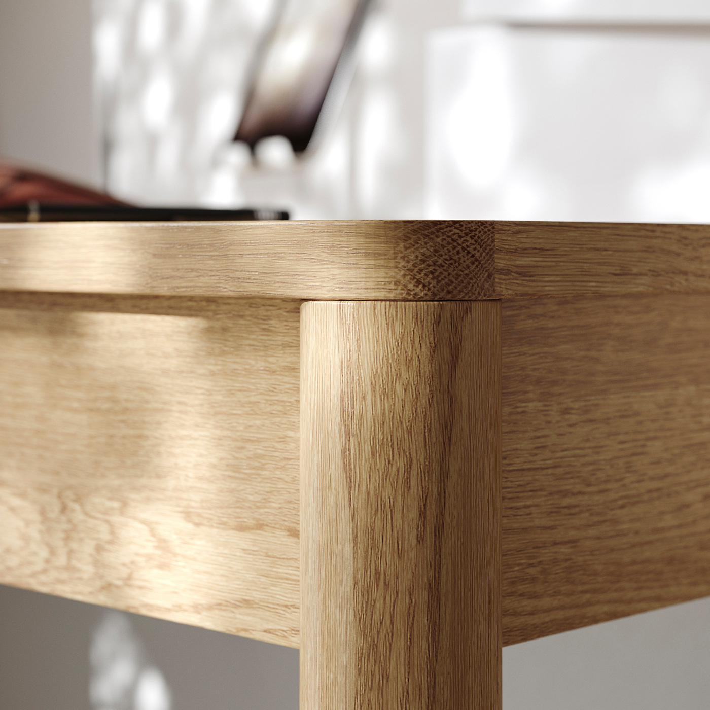 TONSTAD desk oak veneer - IKEA