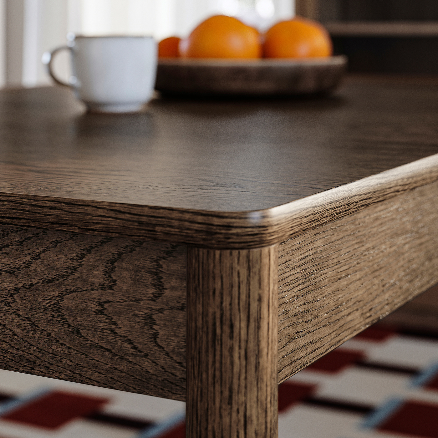 TONSTAD extendable table brown stained oak veneer - IKEA