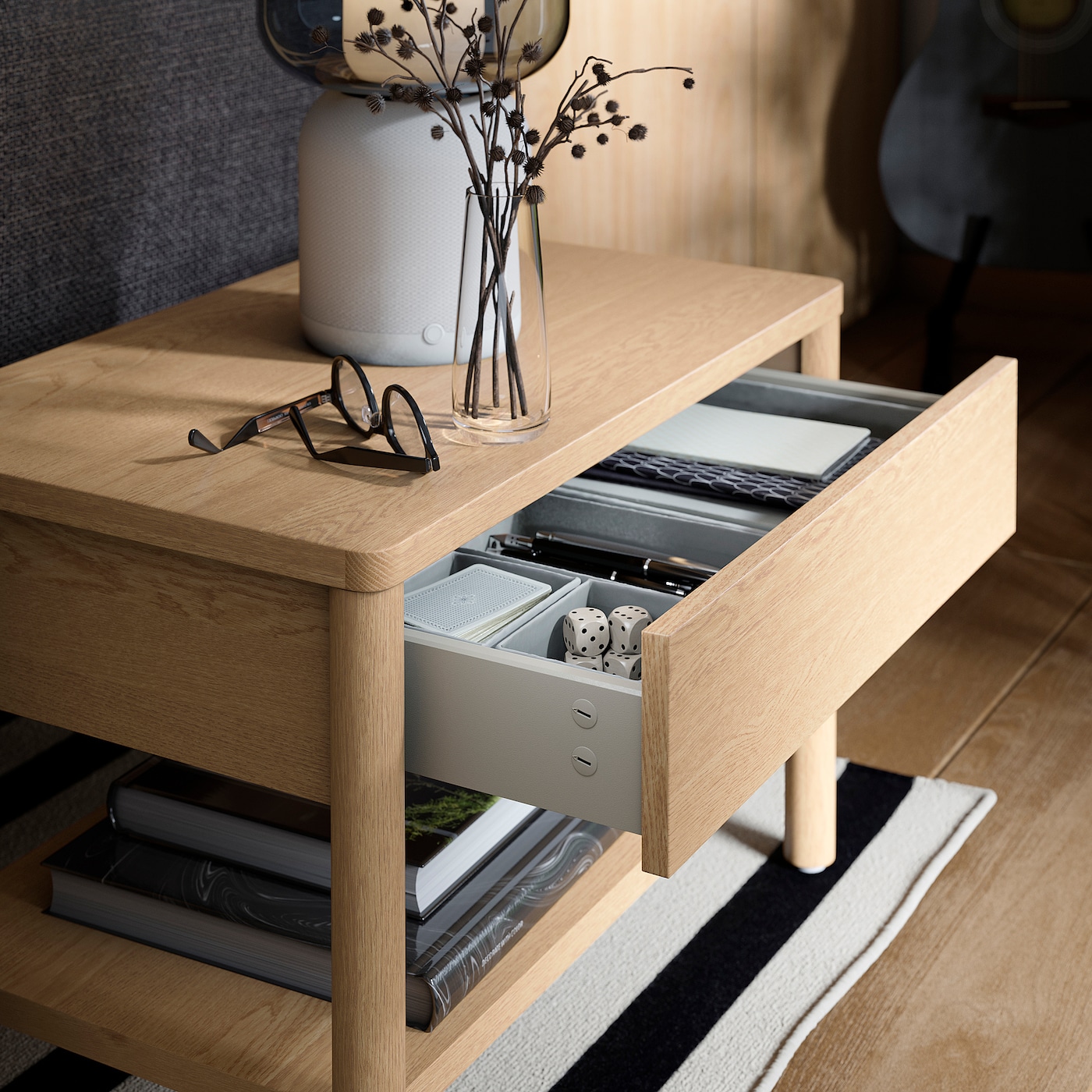 TONSTAD side table oak veneer - IKEA