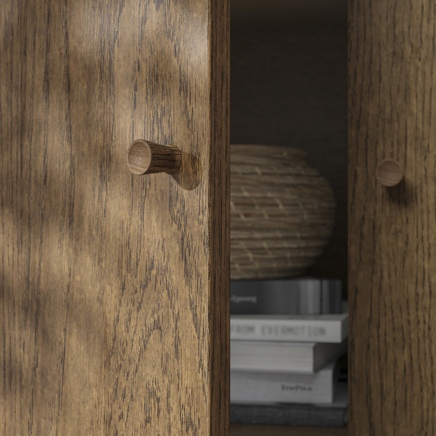 TONSTAD sideboard brown stained oak veneer - IKEA
