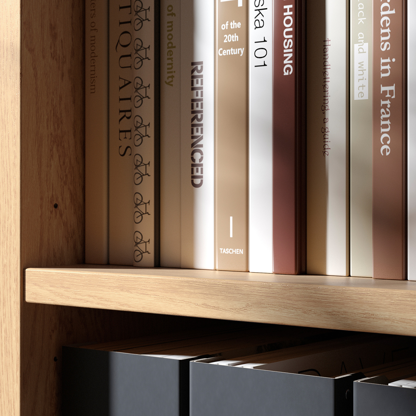 TONSTAD storage combination oak veneer - IKEA