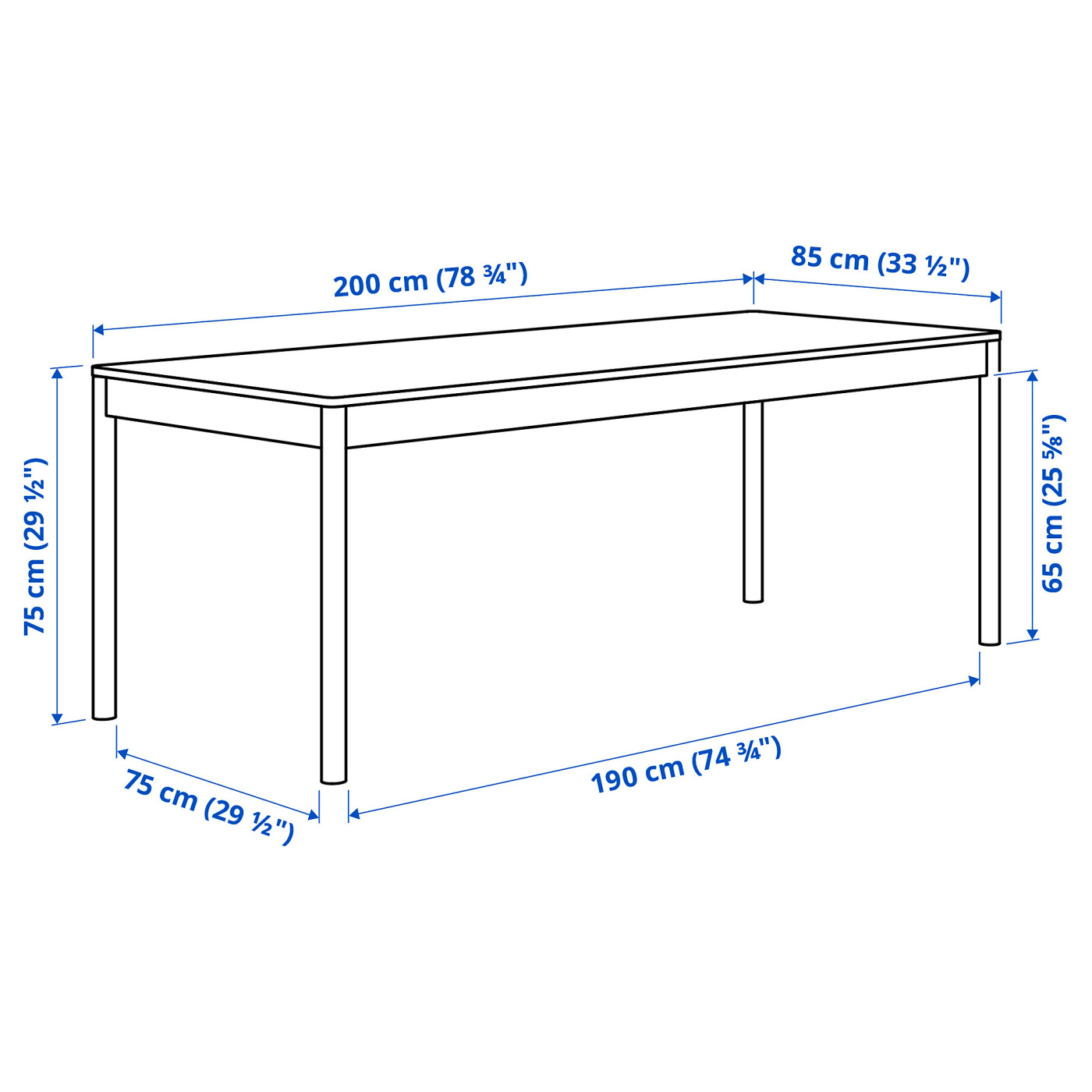 TONSTAD table oak veneer - IKEA