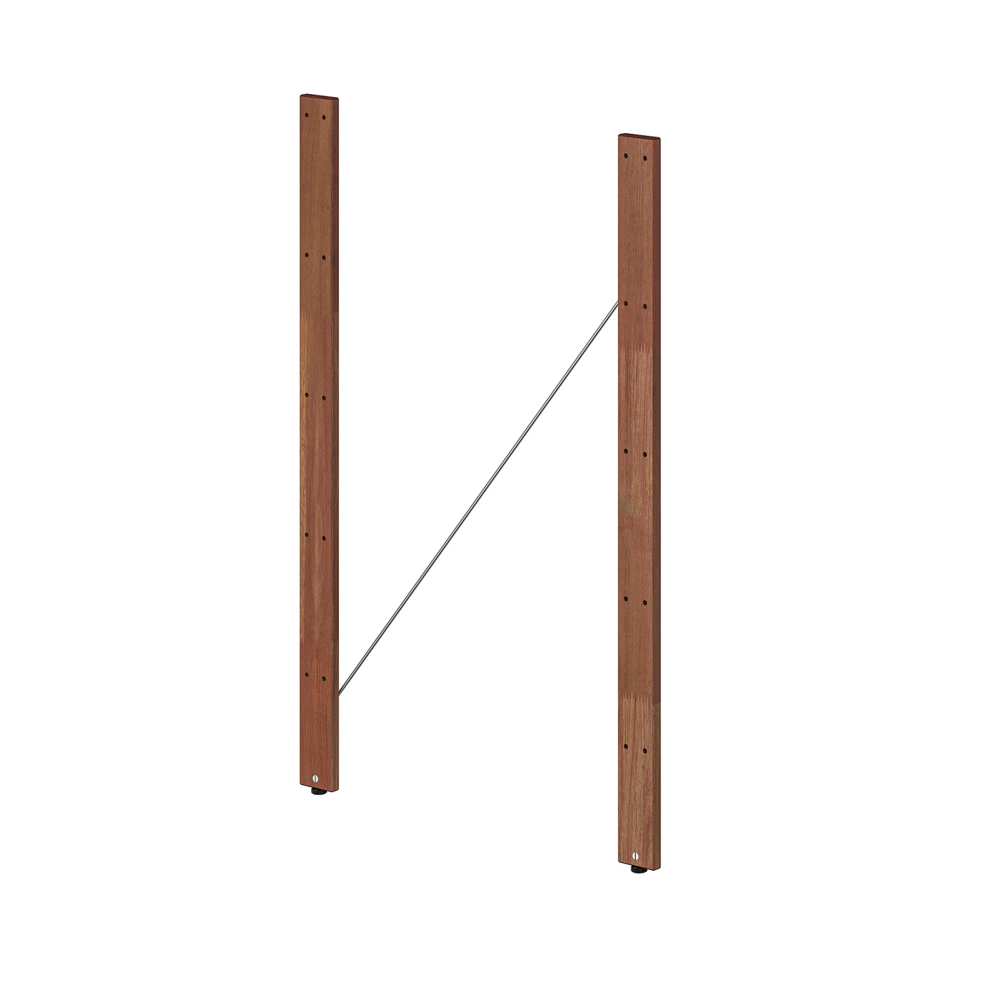 TORDH post, outdoor brown stained - IKEA
