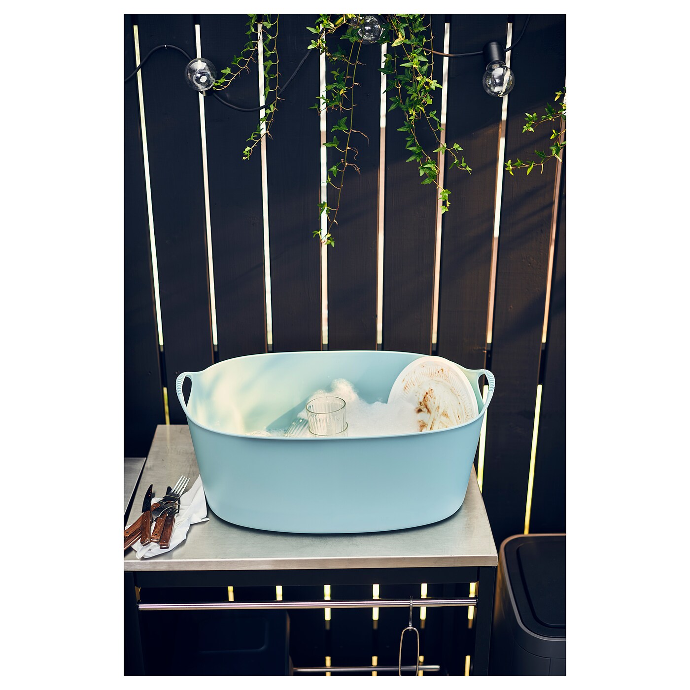 TORKIS flexi laundry basket, in-/outdoor blue - IKEA