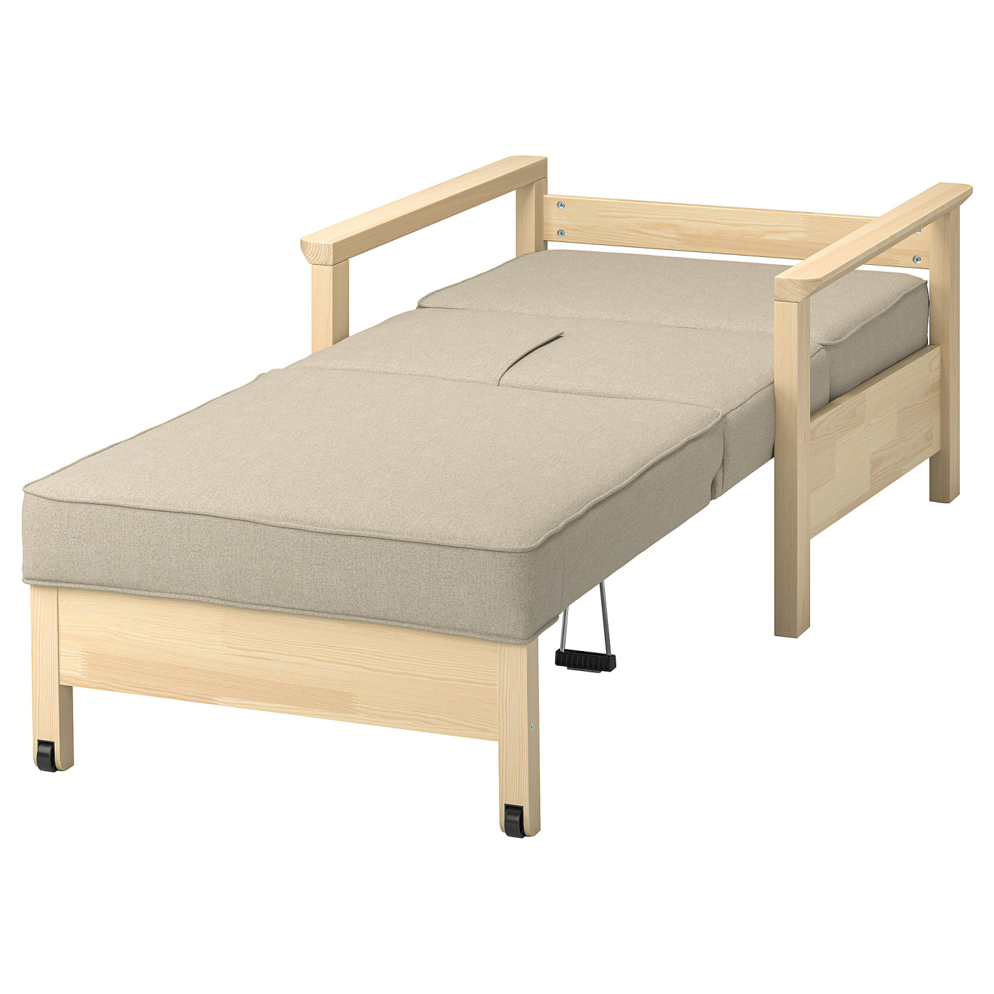 TORNSBORG armchair-bed Naggen beige/pine - IKEA