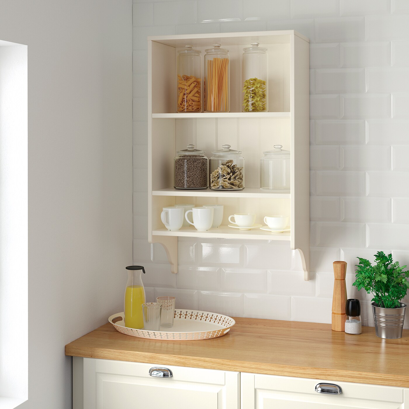 TORNVIKEN wall shelf off-white - IKEA