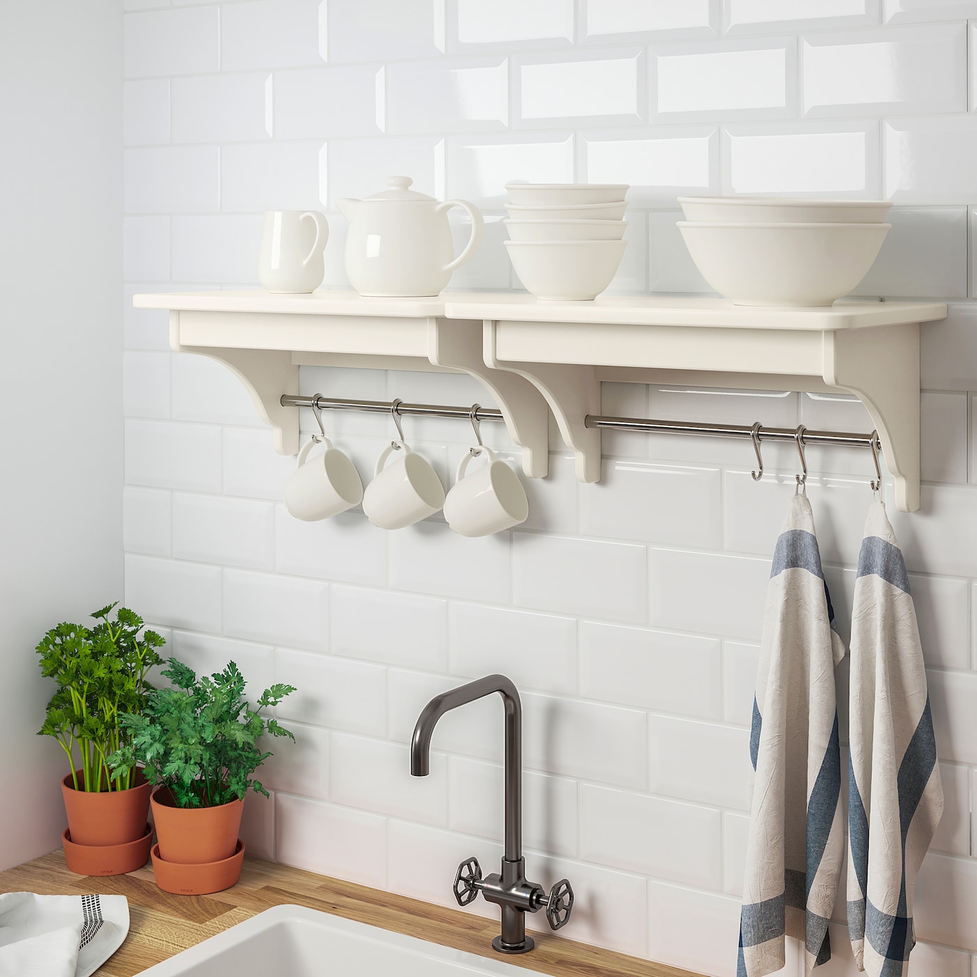 TORNVIKEN wall shelf off-white - IKEA