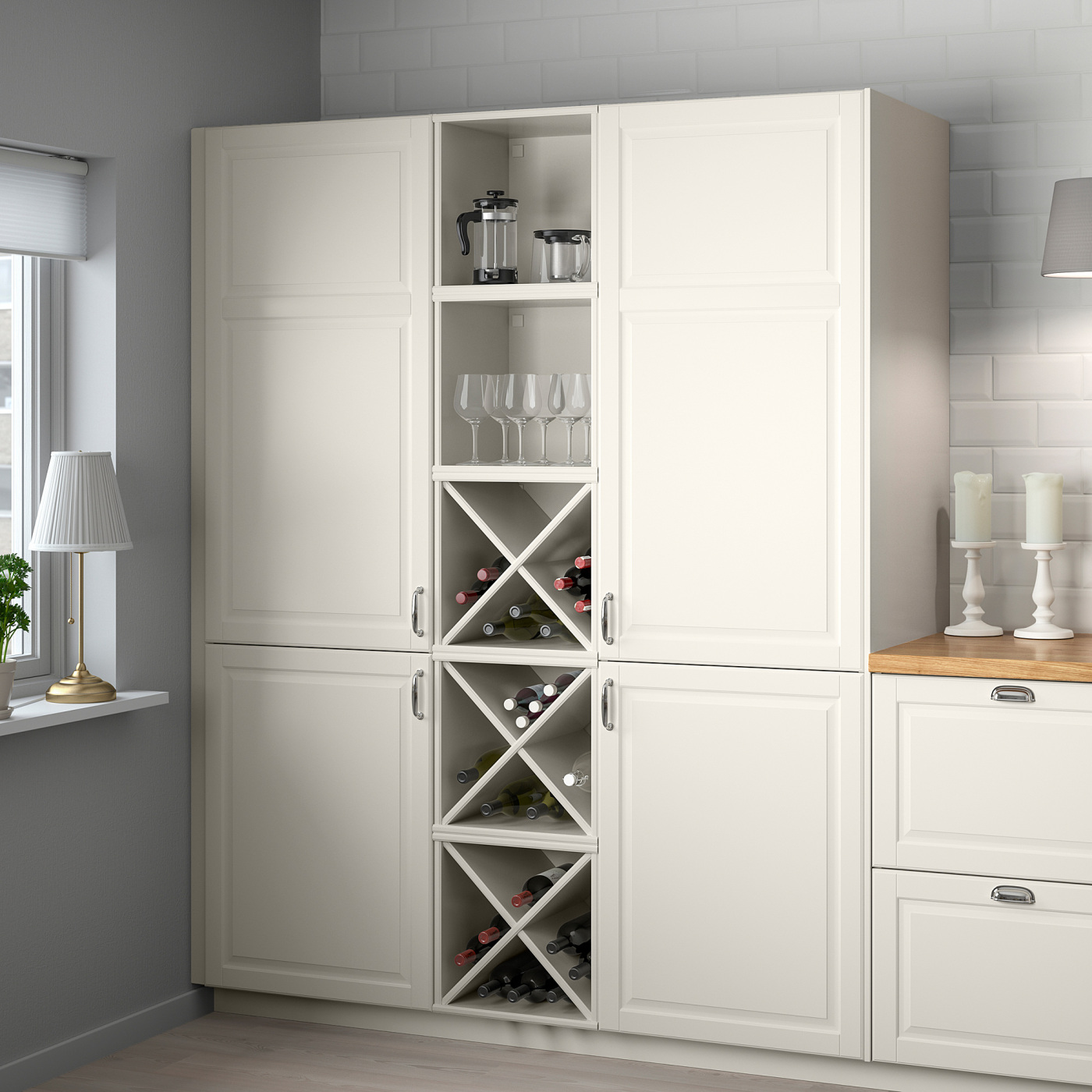 TORNVIKEN wine shelf off-white - IKEA