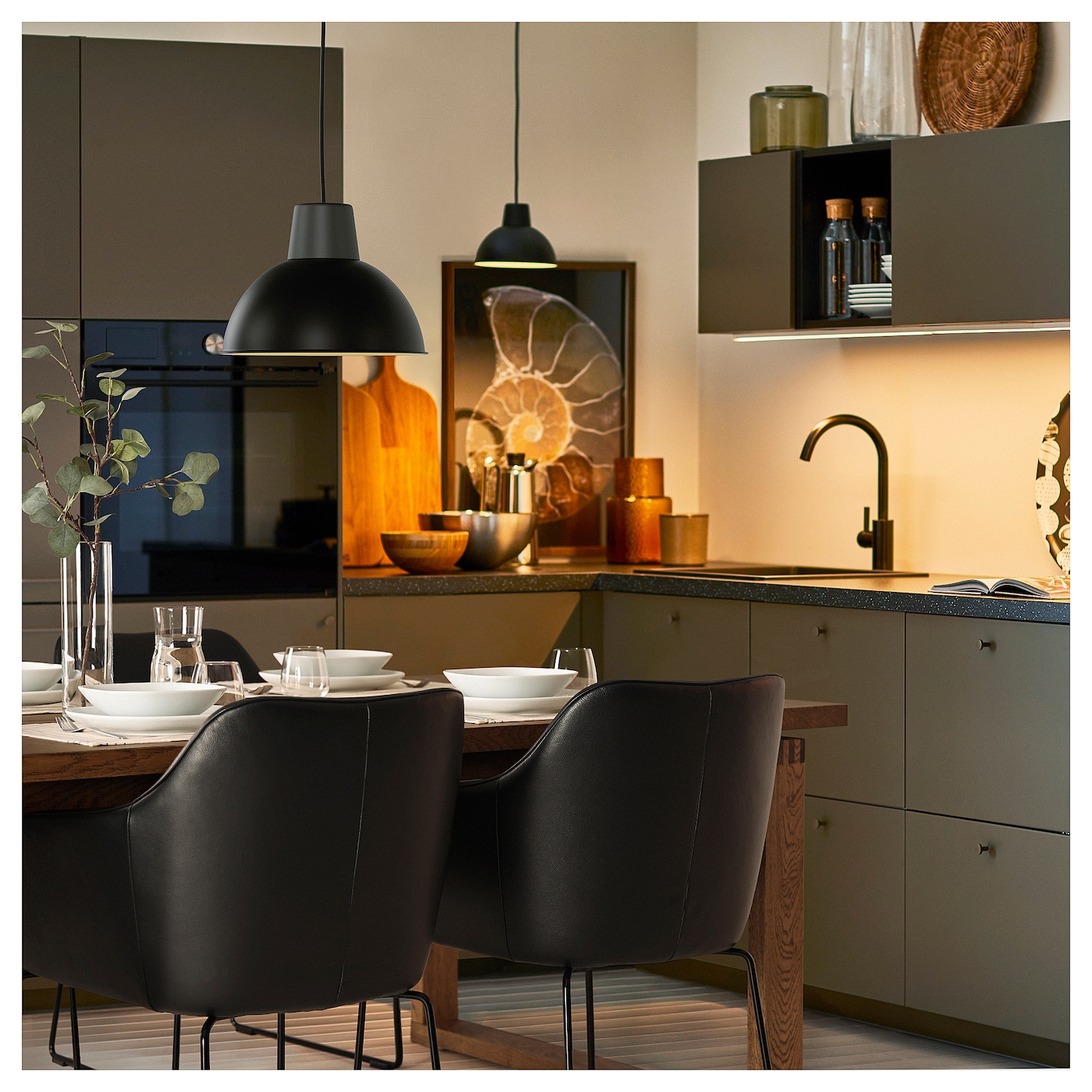 TOSSBERG chair metal black/Grann black - IKEA
