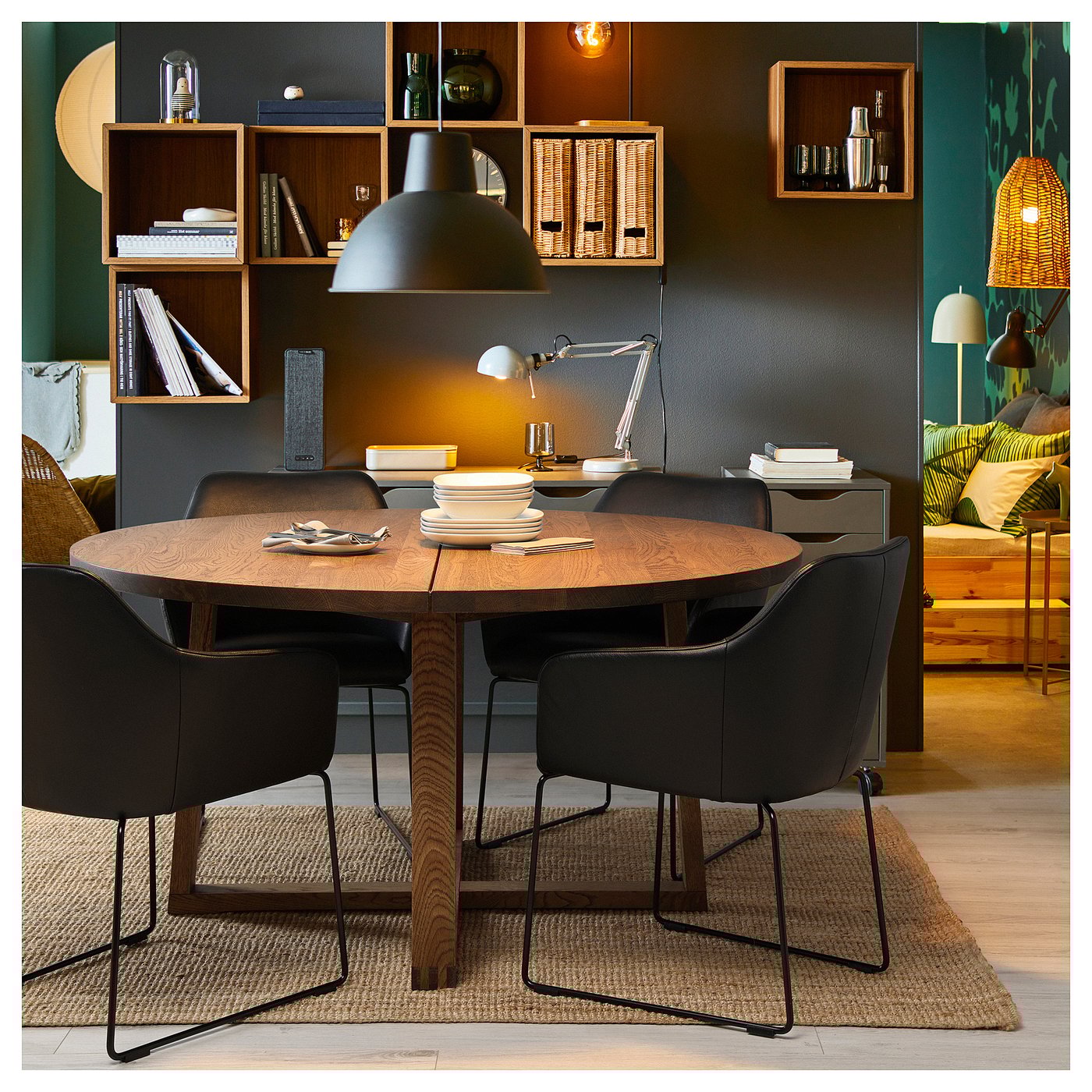 TOSSBERG chair metal black/Grann black - IKEA