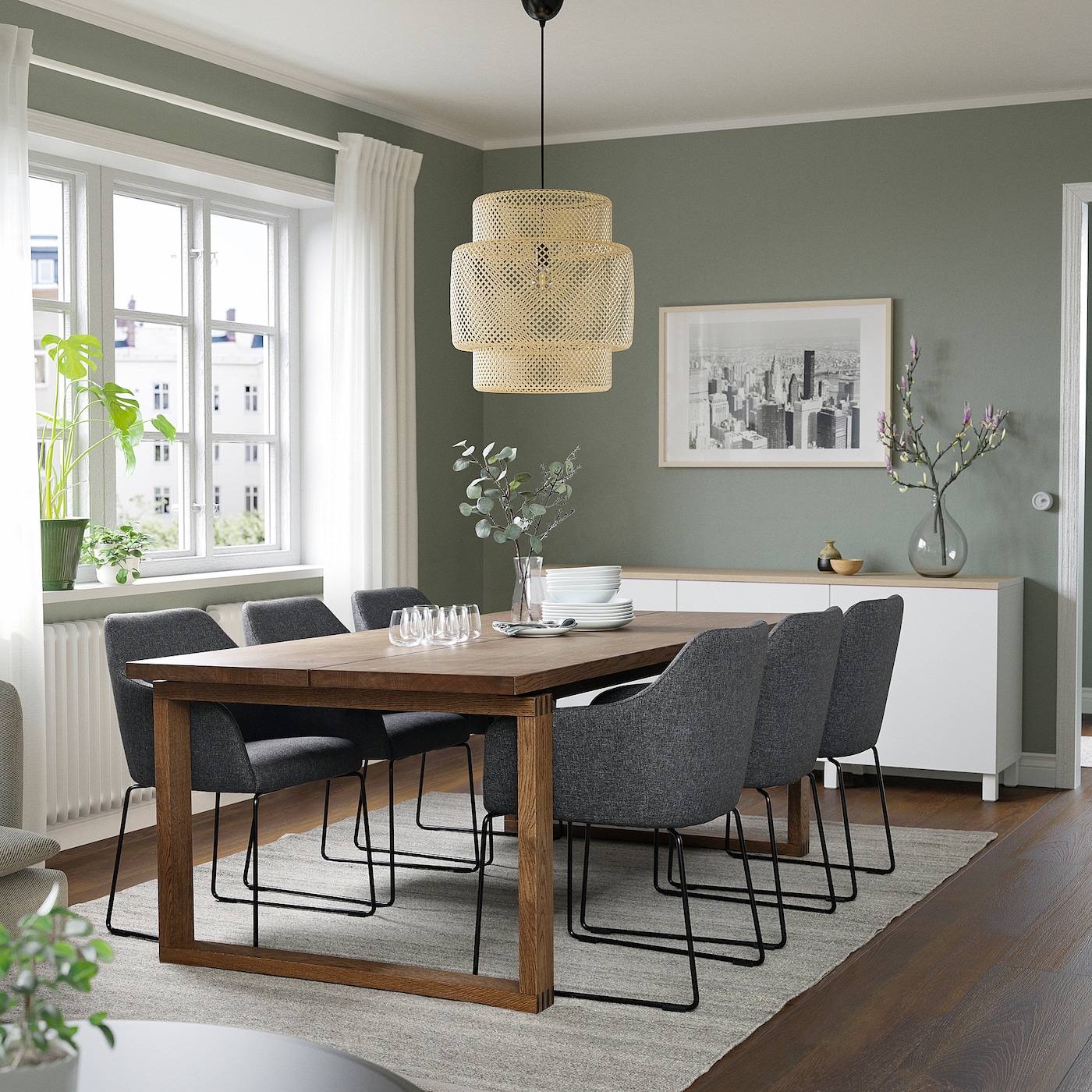 TOSSBERG chair metal black/Gunnared dark grey - IKEA