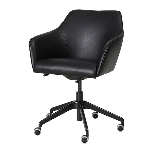 TOSSBERG / LÅNGFJÄLL conference chair Grann black/white - IKEA