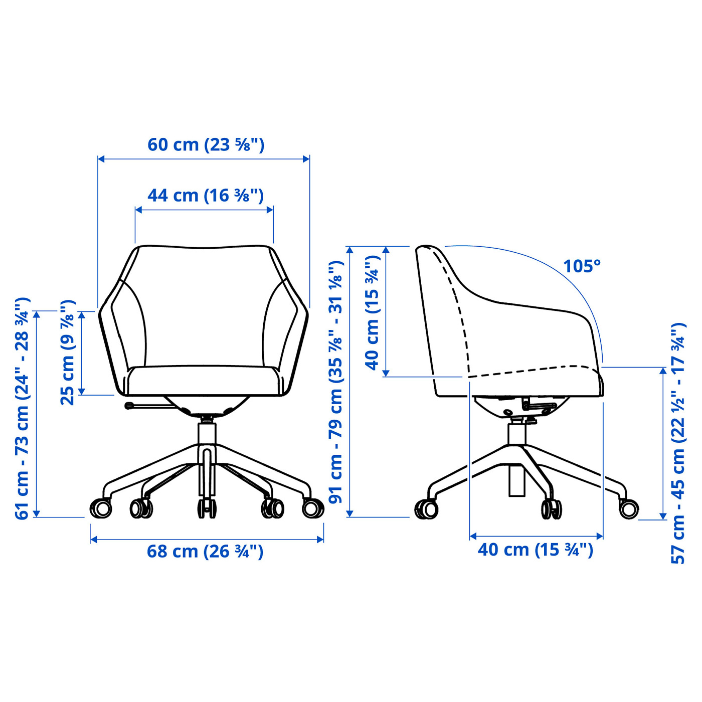 TOSSBERG / LÅNGFJÄLL conference chair Grann light brown/white - IKEA