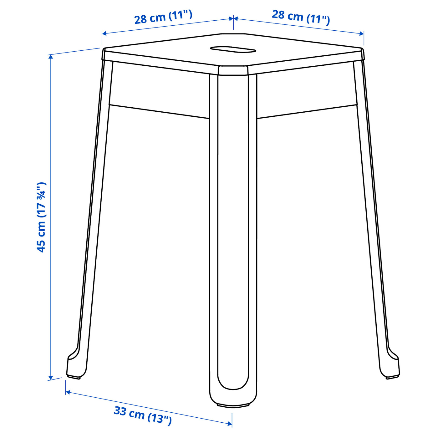 TRÄNNÖ stool white/pine - IKEA