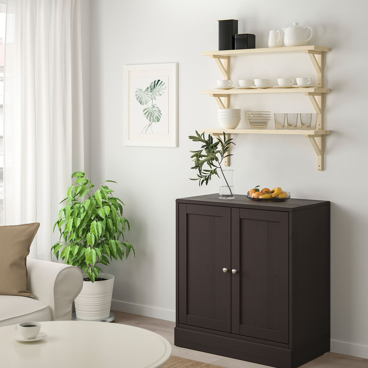 TRANHULT / SANDSHULT wall shelf combination aspen - IKEA