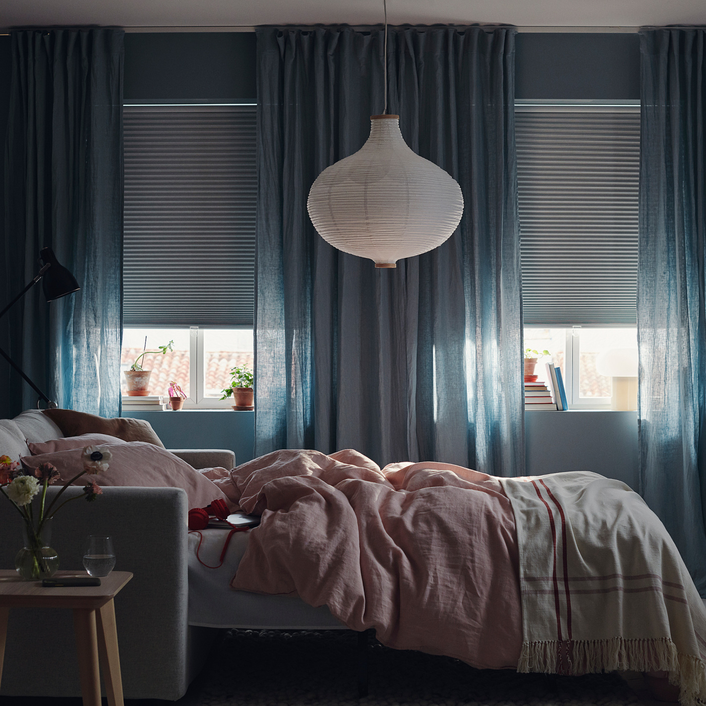 IKEA TRIPPEVALS 100×195 80×195 2点セット TRIPPEVALS block-out cellular blind white - IKEA