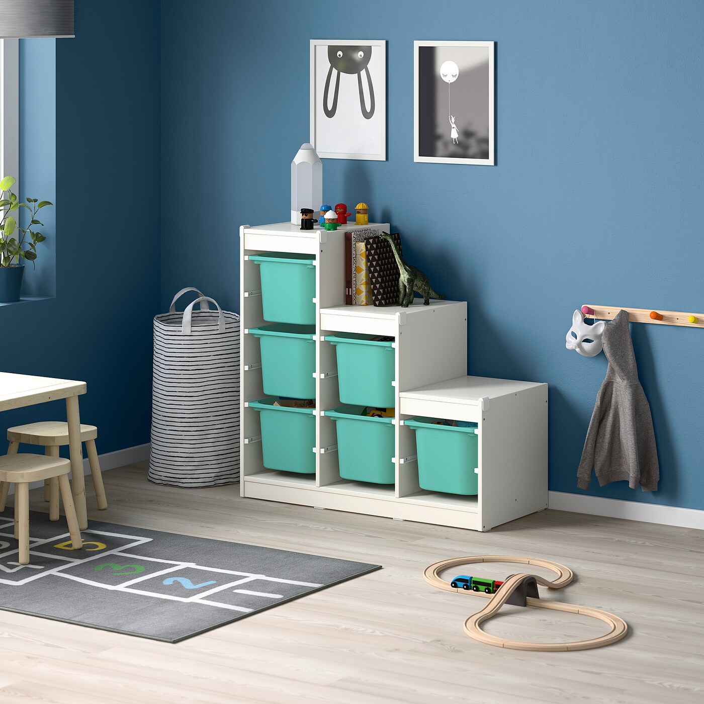 TROFAST storage combination white/turquoise - IKEA