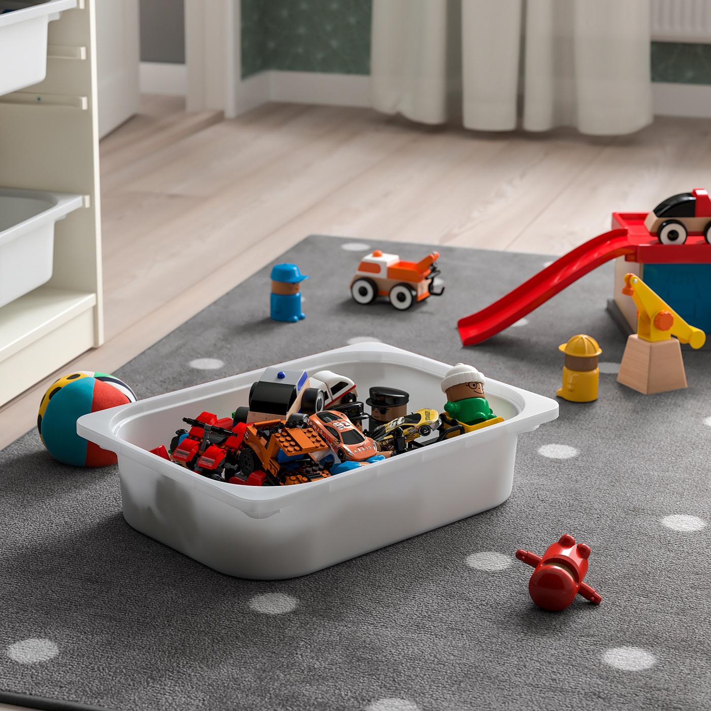 美品だけど訳あり　IKEA TROFAST & BOX4個　 BOXバラ売り不可 TROFAST storage combination with box/trays white grey/white - IKEA