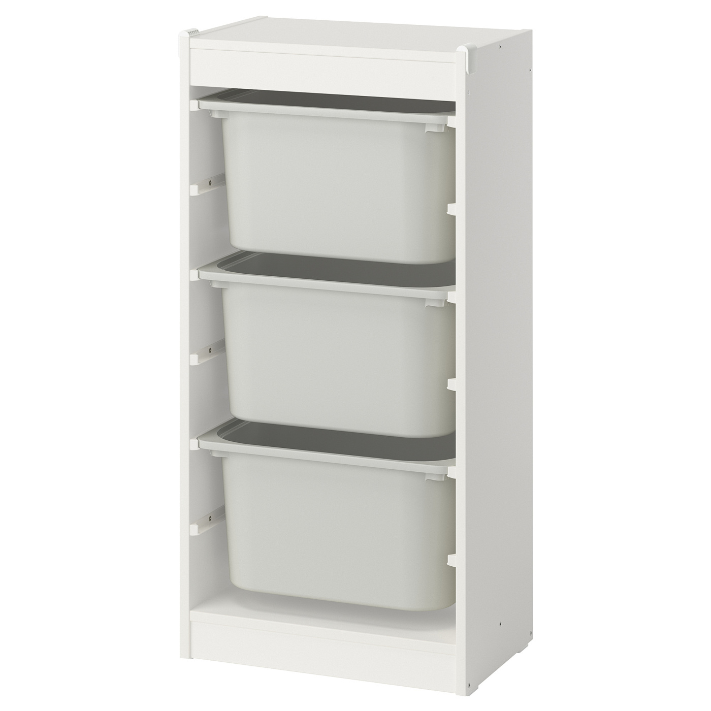 TROFAST storage combination with boxes white/grey - IKEA