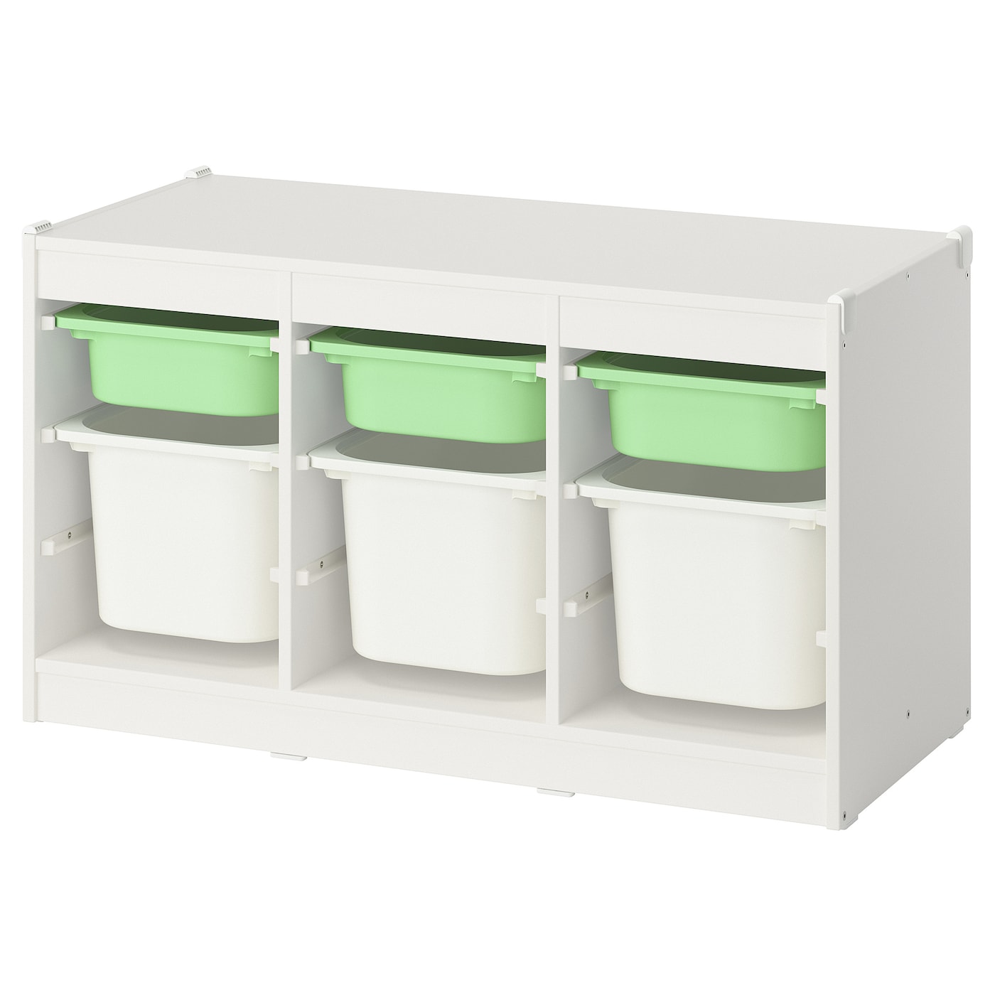 高評価レビュー boxes with combination storage TROFAST white green light ベース