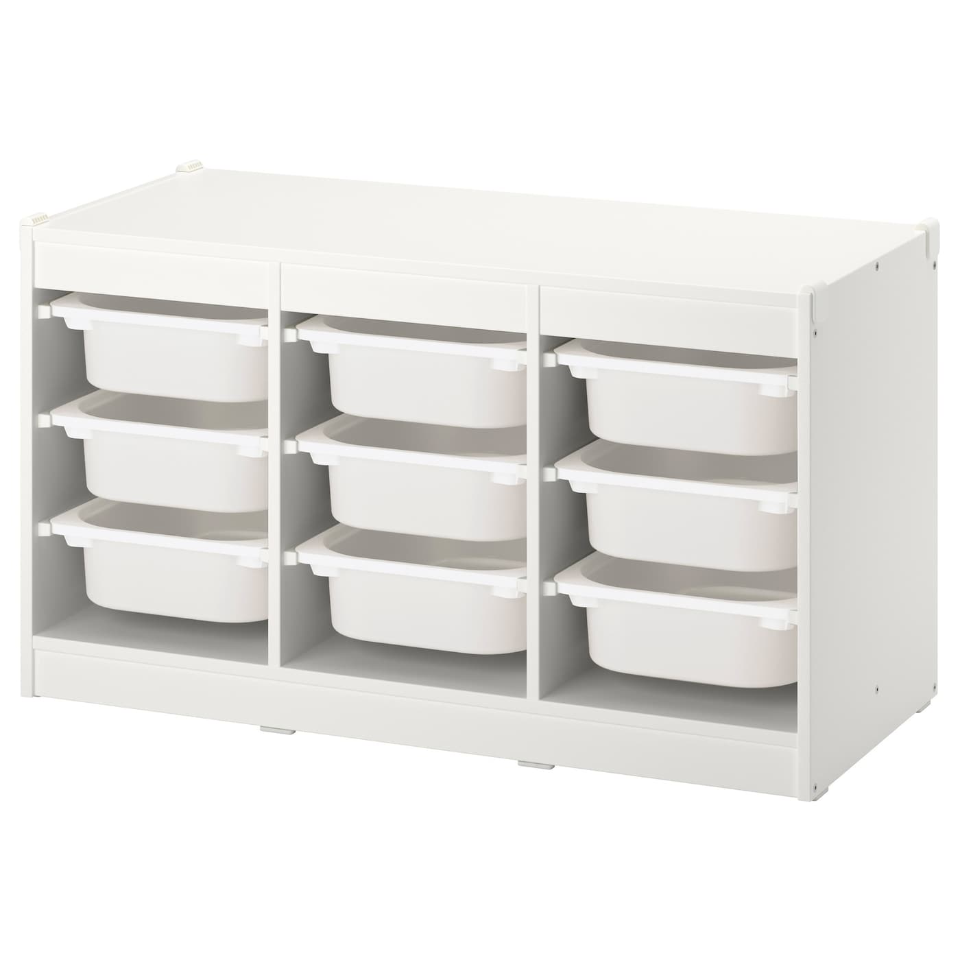 TROFAST storage combination with boxes white/white - IKEA
