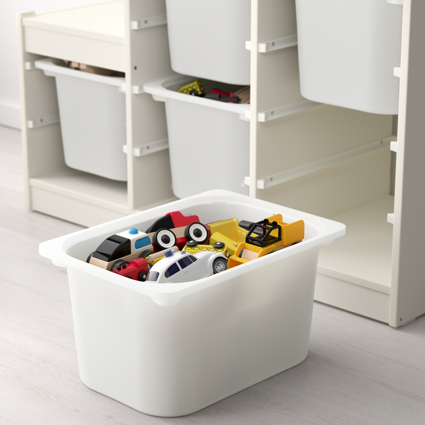 STUK box with compartments white - IKEA
