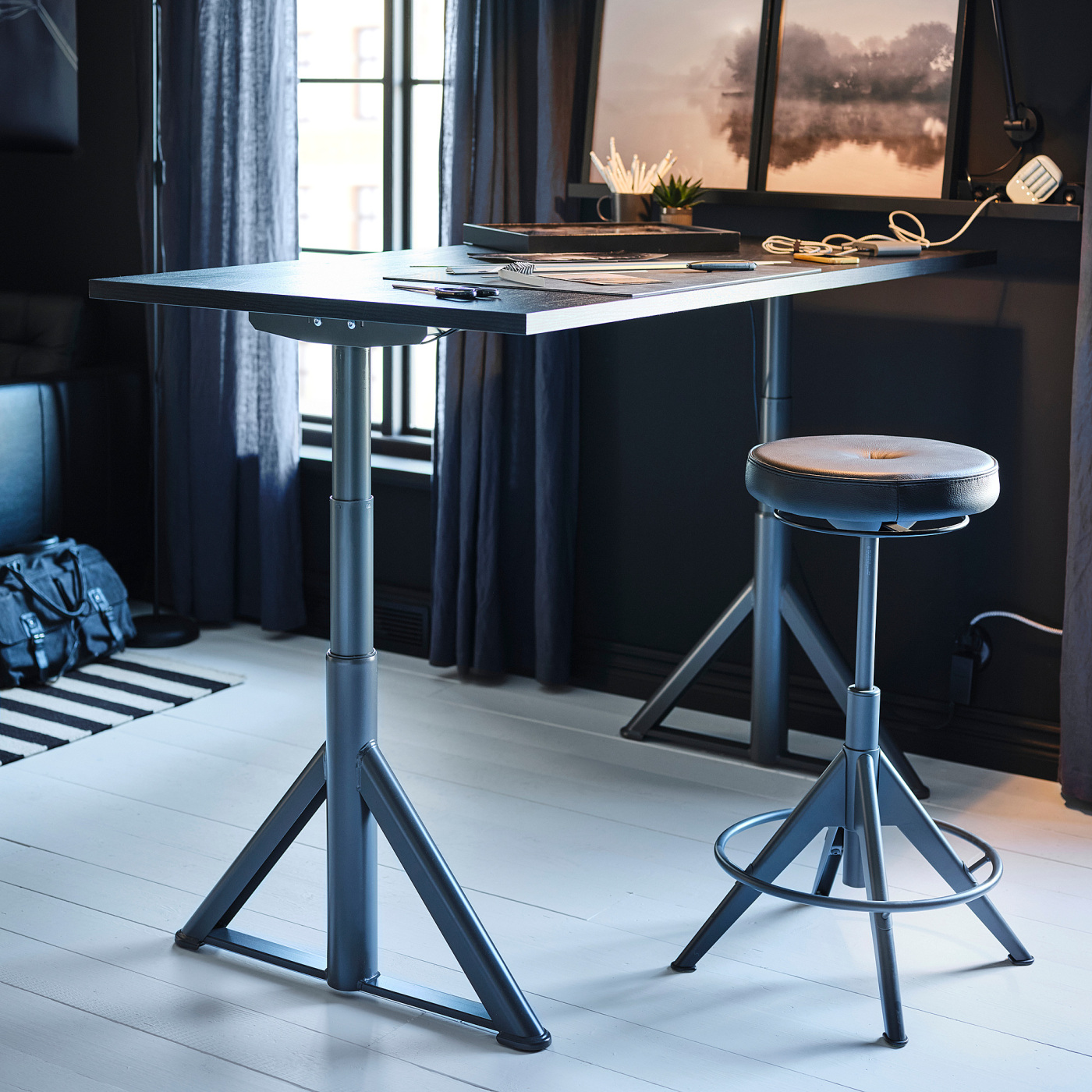 TROLLBERGET active sit/stand support Glose black - IKEA